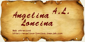 Angelina Lončina vizit kartica
